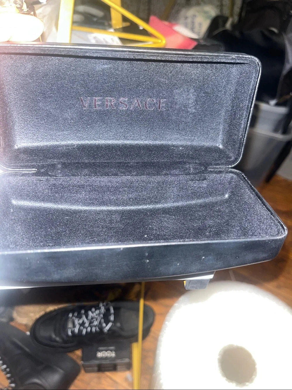 Versace Black Hard VR/AR Accessory Case with Gold Logo